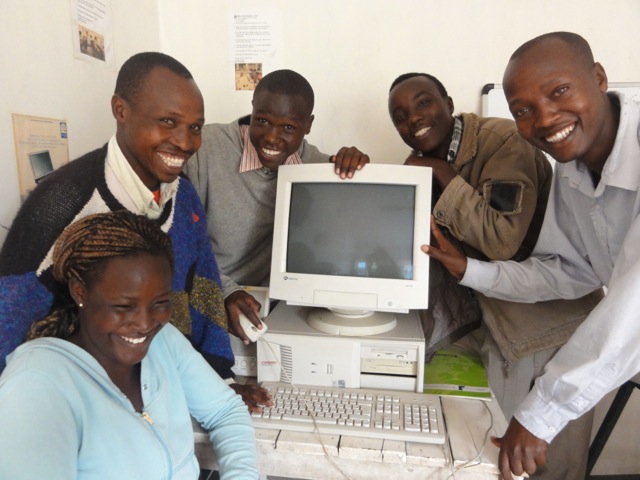 Students in computer workshop