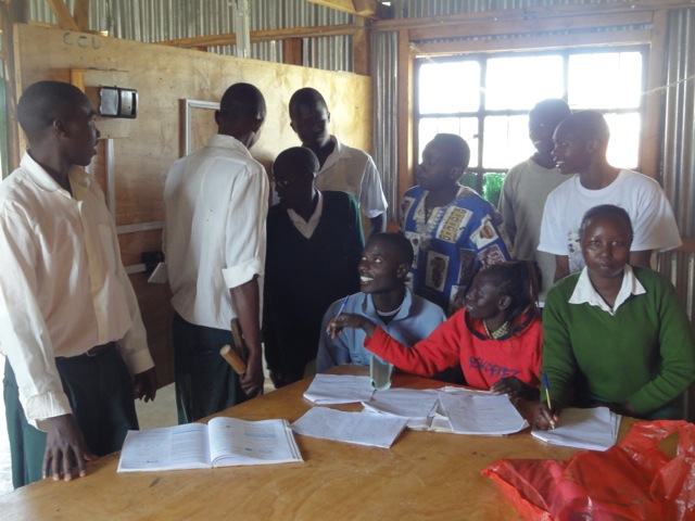 Students in Electrical workshop