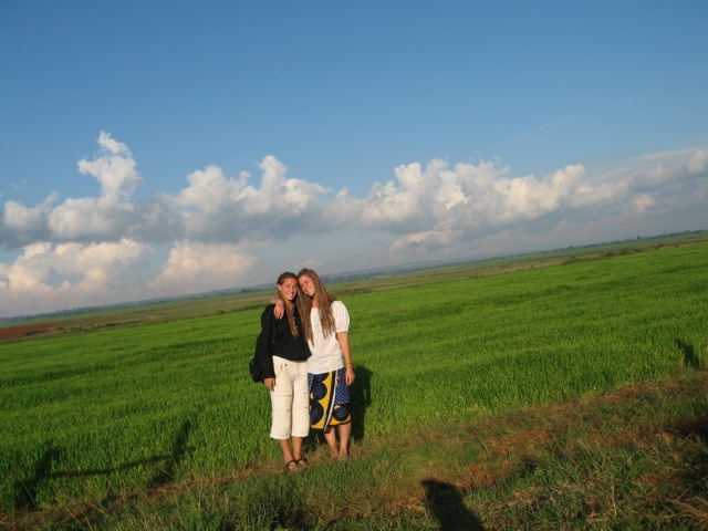 volunuteer Anne Alia wheat fields